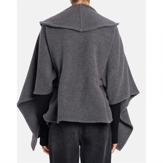 Dondup Cappa Uldkappe, Dark Grey 